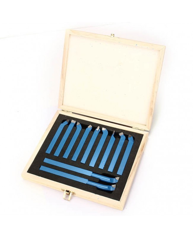 11pcs Carbide Tipped External Turning Tool Set Lathe Cutting Tool Set