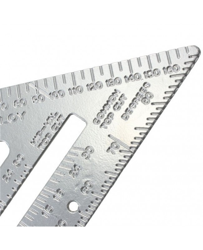 Aluminum Alloy Square Combination Triangle Metric Ruler Protractor