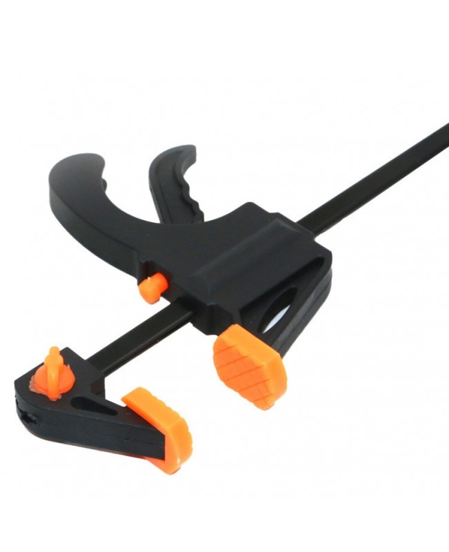 4 Inch Quick Ratchet Release Speed Squeeze Wood Working Work Bar Clamp Clip Kit Spreader Gadget Tool