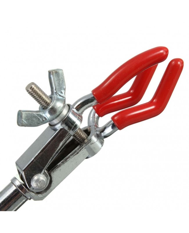 Adjustment Three Prong Lab Extension Flask Clip Clamp