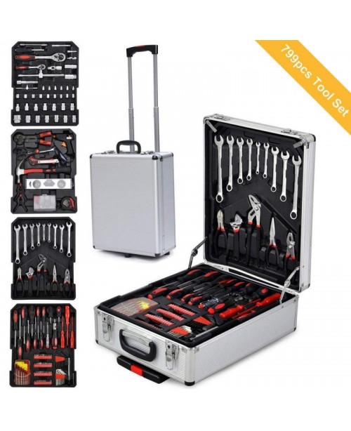 799 Pieces Tool Kit Mechanics Auto Repai...