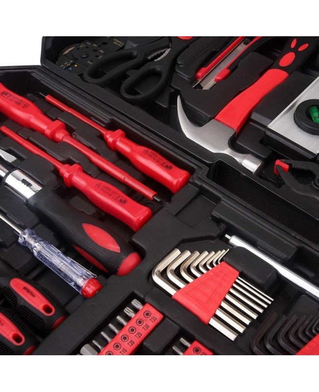 799 Pieces Tool Kit Mechanics Auto Repair Tool Combination Package Wrenches Socket with Aluminum Trolley Wheeled Case