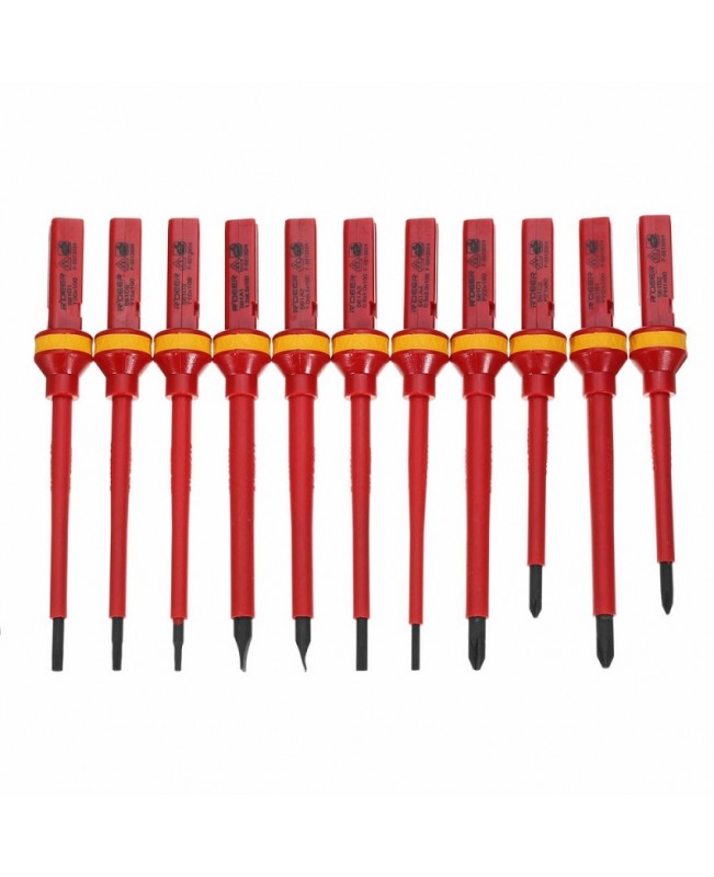 13Pcs 1000V Electronic Insulated Screwdriver Set Phillips Slotted Torx CR-V Screwdriver Hand Tools