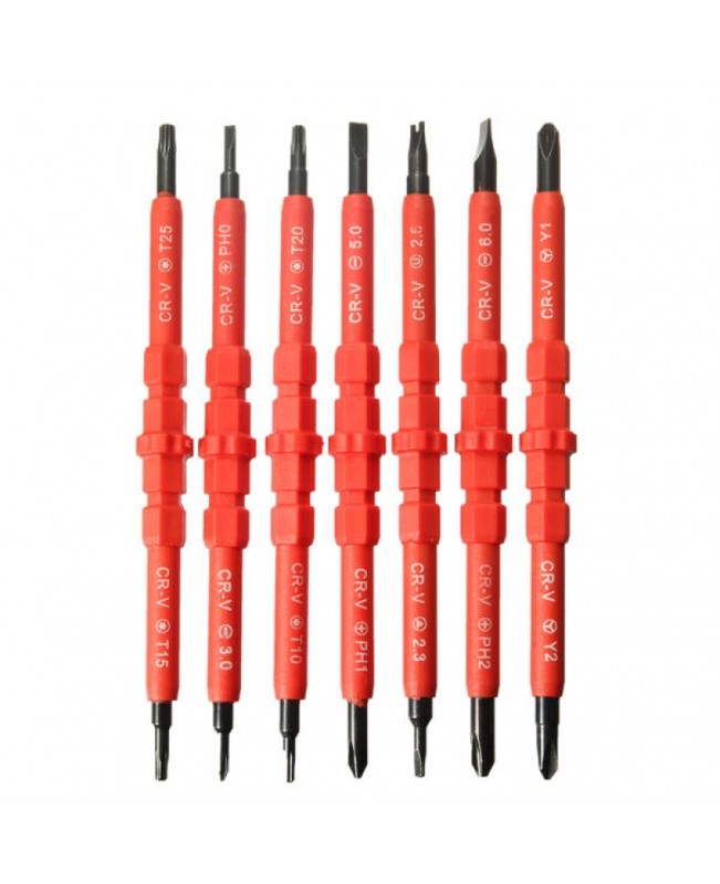 7pcs Electronic Insulated Hand Screwdriver Tools Accessory Set