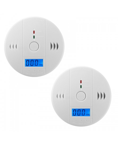 2pcs LCD Carbon Monoxide Warning Detecto...