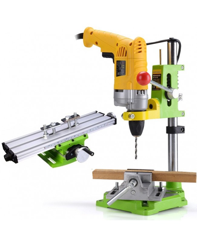 Mini Precision Milling Machine Worktable And Electric Drill Carrier Rotating Fixed Frame