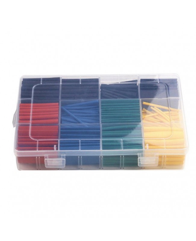 530pcs 21 Polyolefin Halogen-Free Heat Shrink Tube Sleeving Set