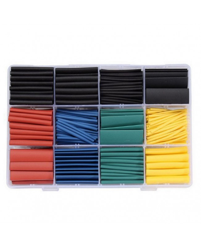 530pcs 21 Polyolefin Halogen-Free Heat Shrink Tube Sleeving Set