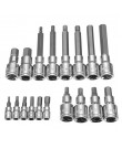 18pcs 1/2 1/4 Inch Drive Socket Set Metr...