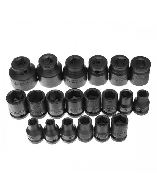 20pcs Drive Socket Set 8-32mm 6 Point Im...