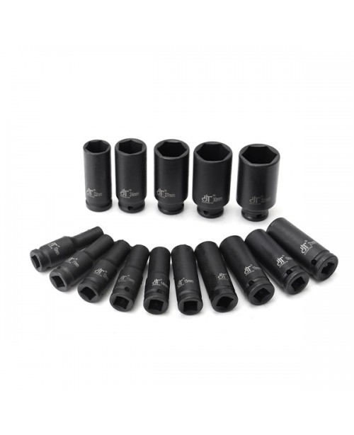 15pcs Drive Deep Impact Metric Socket Se...