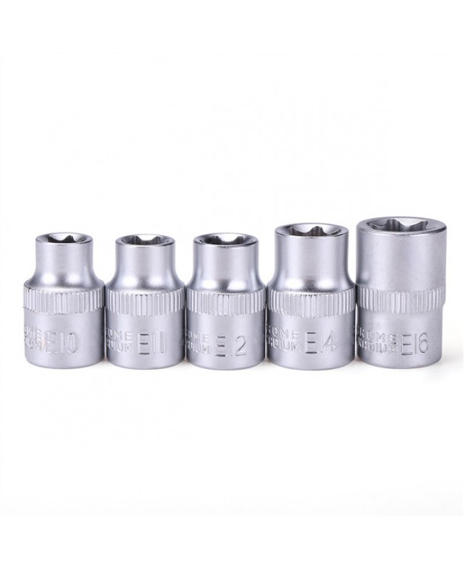 14pcs Tamper Proof E4-E24 Torx Star Bit Socket Set Female E Type Socket