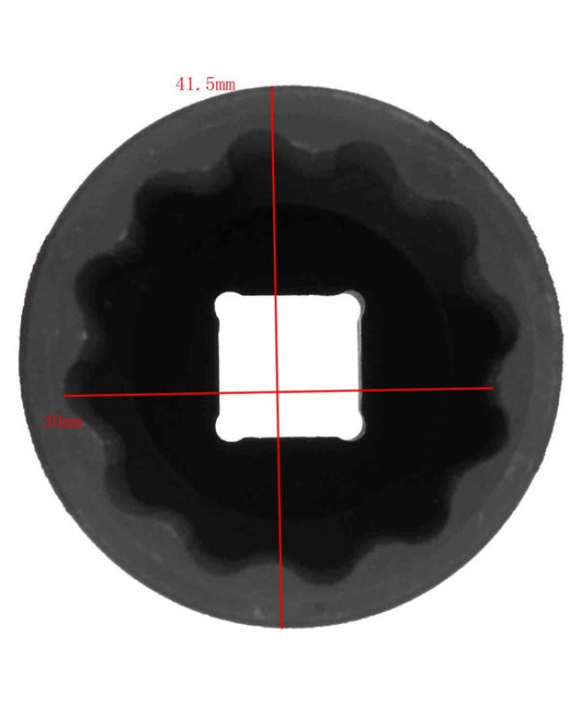 30mm 1/2 Drive 12 Point Spindle Axle Nut Socket Nut Bolt Twist Socket