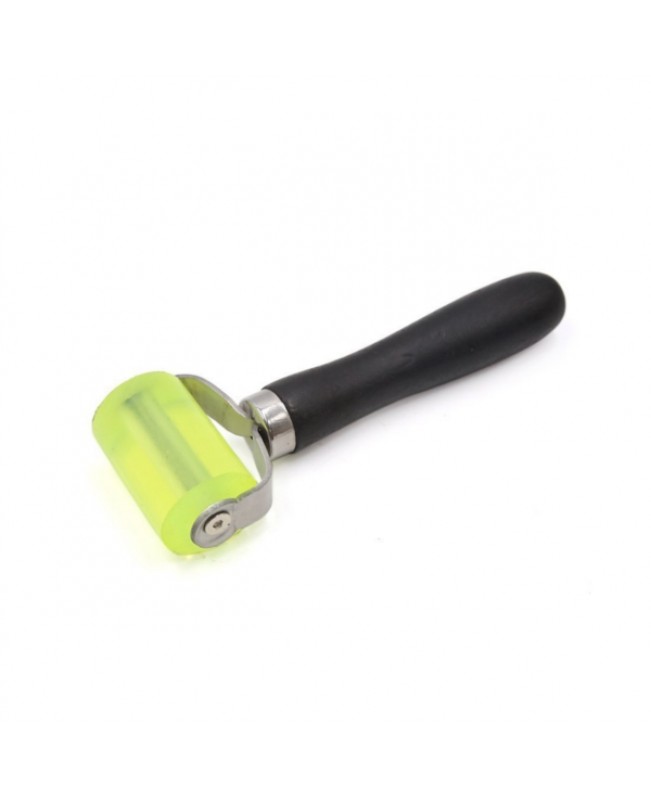 Car Sound Insulation Construction Tools Black Wooden Handle Yellow Silicon Roller