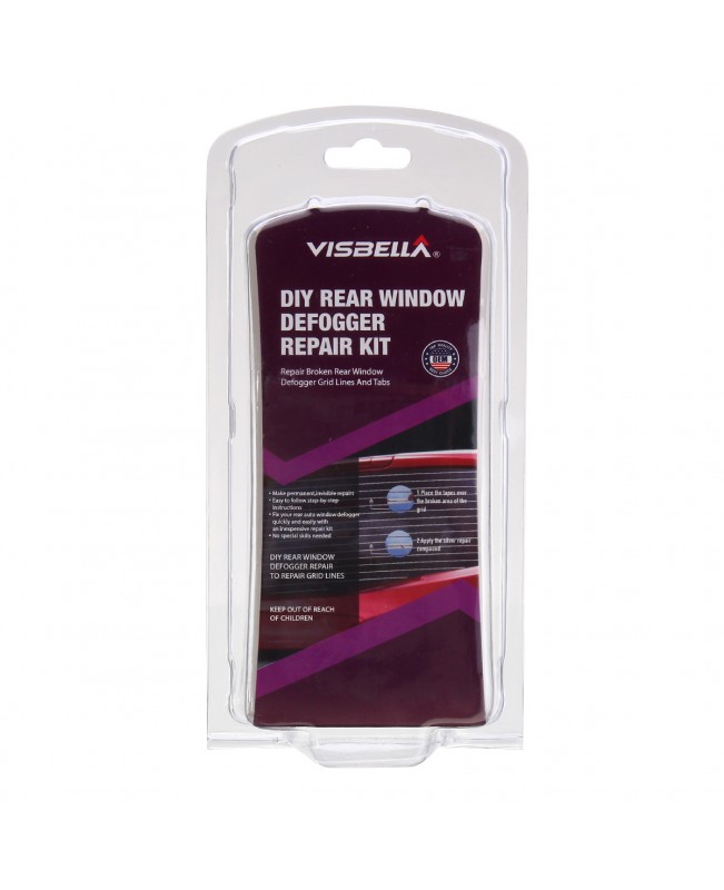 Visbella Car Rear Window Defogger Repair Kit Fix Broken Defogger Grid Lines and Tabs