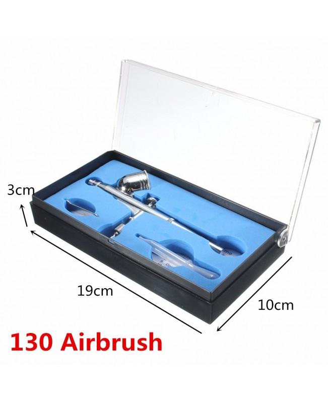 EU Plug New Precision Dual-Action Airbrush Spraying Air Pump Compressor Kit Craft Cake Hobby Spray