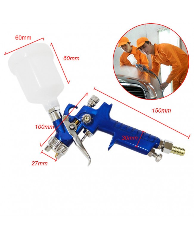 0.8mm/1.0mm Nozzle H-2000 Professional HVLP Spray G un Mini Air Paint Sprayer Guns Airbrush