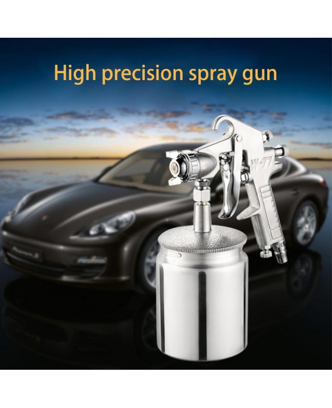 W-77 Paint Spray Gun Sprayer lower Pot Pneumatic Tool for Home Car