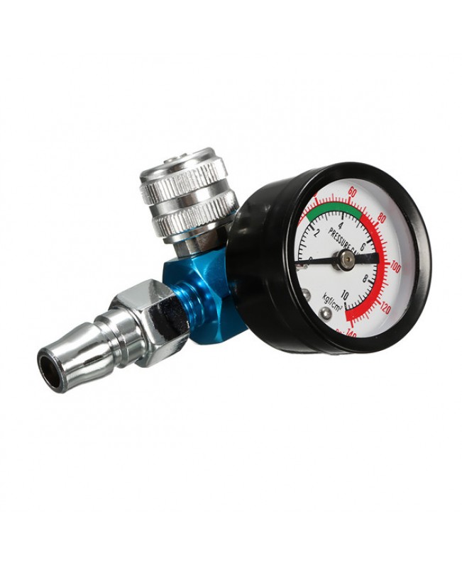 Air Pressure Regulator Air Regulating Valve Tail Pressure Gauge For Spray Gun