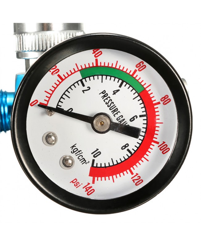 Air Pressure Regulator Air Regulating Valve Tail Pressure Gauge For Spray Gun