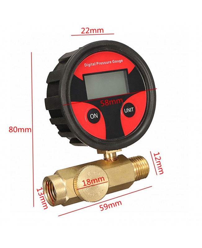 1/4 Inch 200PSI Air Pressure Regulator Gauge Pressure Regulating Valve For Spray Gun