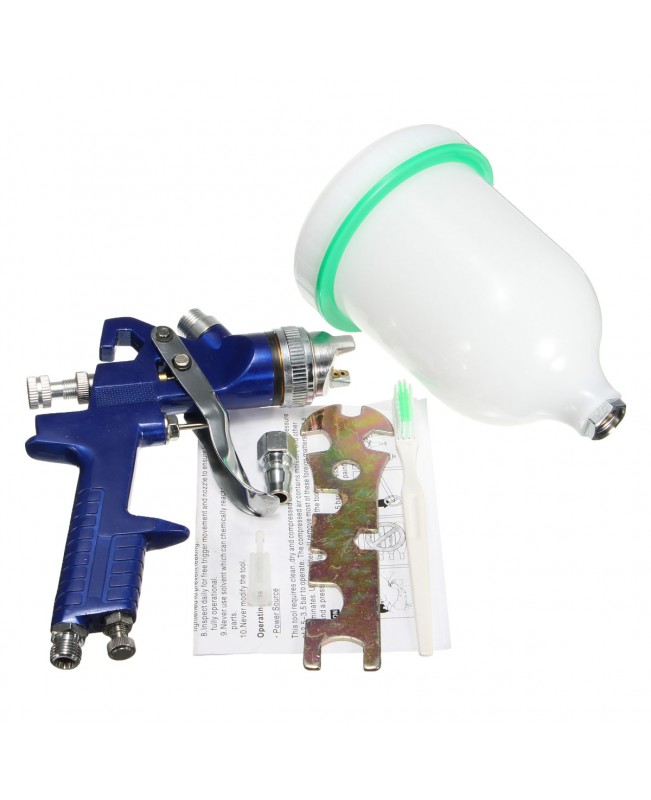 600cc Cup HVLP Air Spray Gun Auto Touch Up Paint Sprayer Spot Repair