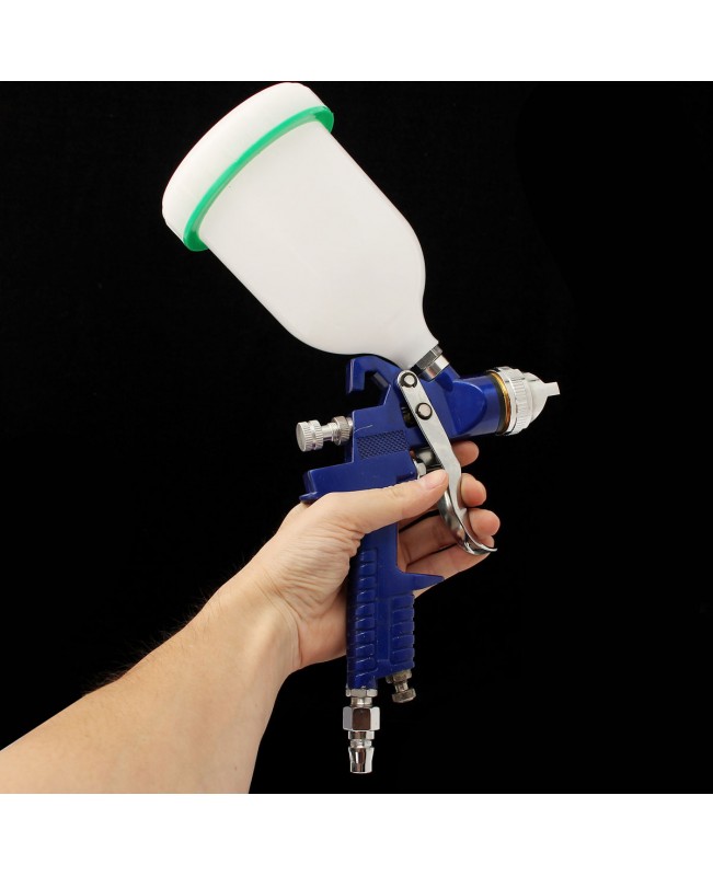 600cc Cup HVLP Air Spray Gun Auto Touch Up Paint Sprayer Spot Repair