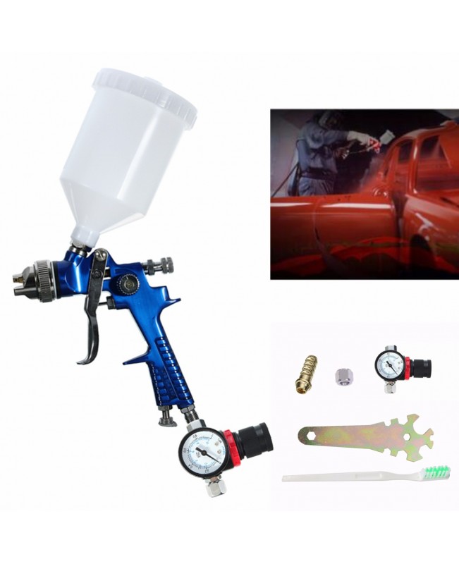 600CC 1.4mm HVLP Air Spray Gun Tool Automotive Shop Painting Tools with Gauge