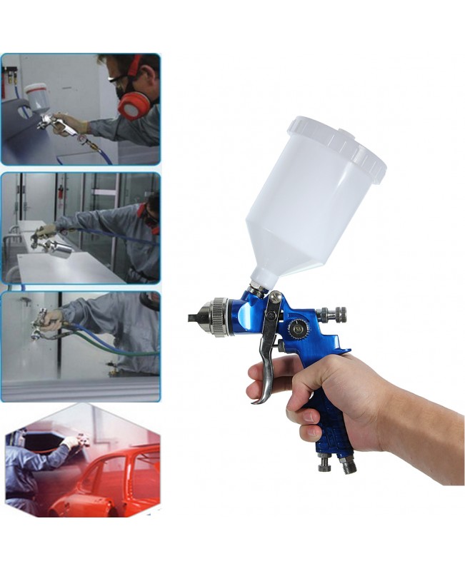 600CC 1.4mm HVLP Air Spray Gun Tool Automotive Shop Painting Tools with Gauge