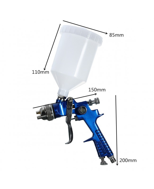 600CC 1.4mm HVLP Air Spray Gun Tool Automotive Shop Painting Tools with Gauge