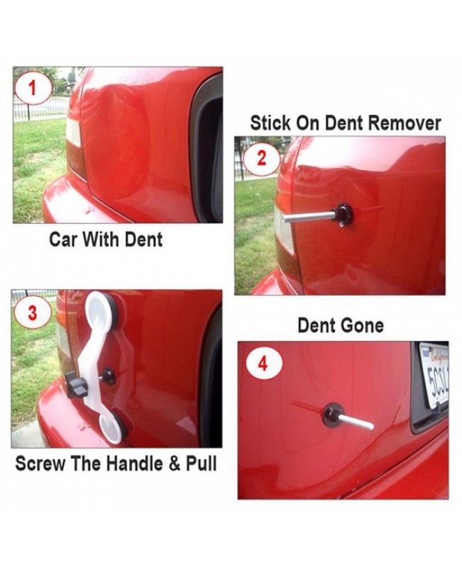 Pops A Dent A-70 Car Dent Repair Accessories with Glue Gun Nut Pad Stem Pulling Bridge Knob sticks Knockdown Tool EU Plug