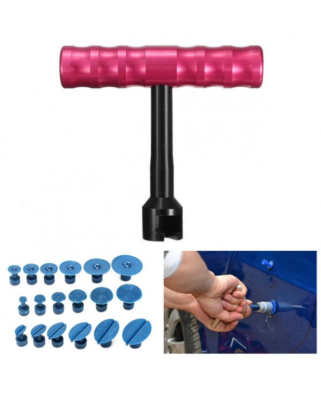 Car Dent Repair Puller Paintless Removal T-Hanle Bar Tool with 18 Tabs