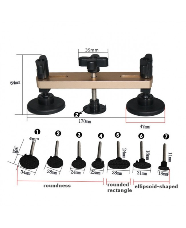 7pcs Car Bridge Dent Puller Remover Repair Hand Tool Kit