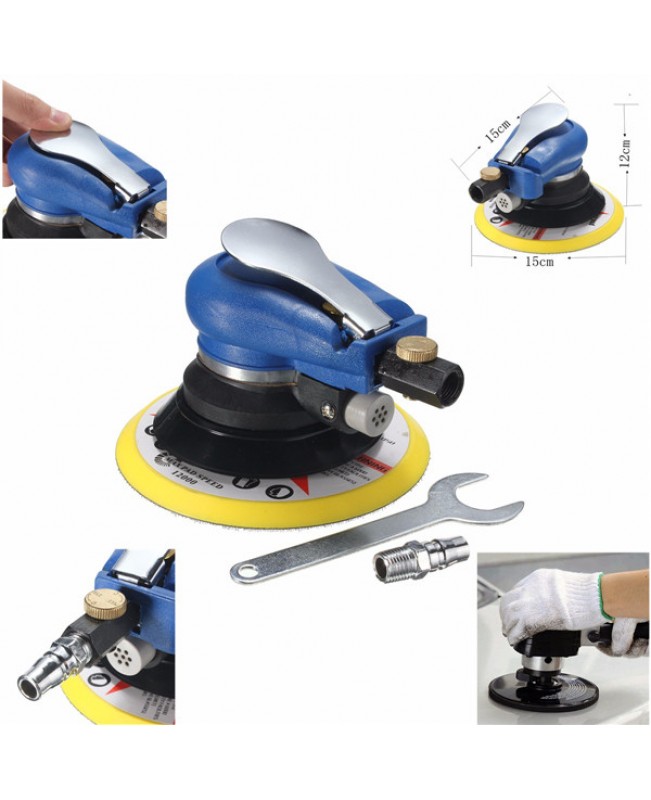 Air Random Orbital Palm Sander Sanding Pad Vacuum Polisher